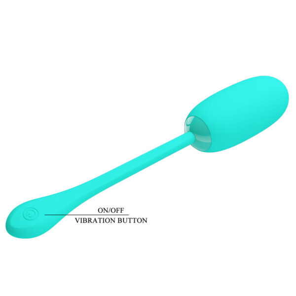 Pretty Love Julius — Vibrating Egg, Silicone, Aqua Green — Clitoral Stimulators — view 9