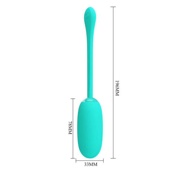 Pretty Love Julius — Vibrating Egg, Silicone, Aqua Green — Clitoral Stimulators — view 8