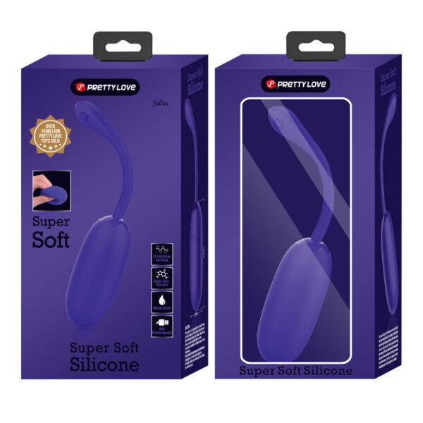 Pretty Love Julius — Vibrating Egg, Silicone, Violet — Clitoral Stimulators — view 10