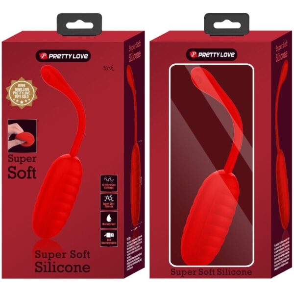 Pretty Love Kirk — Vibrating Egg, Silicone, Red — Vibrating Eggs — view 9