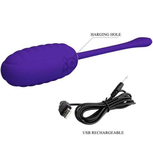 Pretty Love Kirk — Vibrating Egg, Silicone, Purple — Vibrating Eggs — view 8