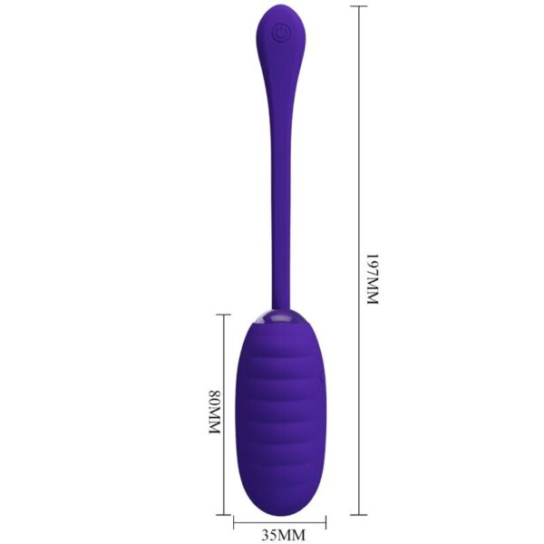 Pretty Love Kirk — Vibrating Egg, Silicone, Purple — Vibrating Eggs — view 6