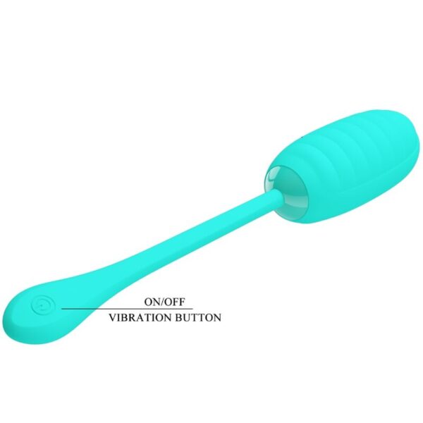Pretty Love Kirk — Vibrating Egg, Silicone, Aqua Green — Vibrating Eggs — view 7