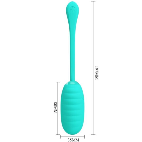 Pretty Love Kirk — Vibrating Egg, Silicone, Aqua Green — Vibrating Eggs — view 6