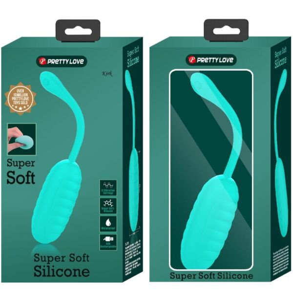 Pretty Love Kirk — Vibrating Egg, Silicone, Aqua Green — Vibrating Eggs — view 9