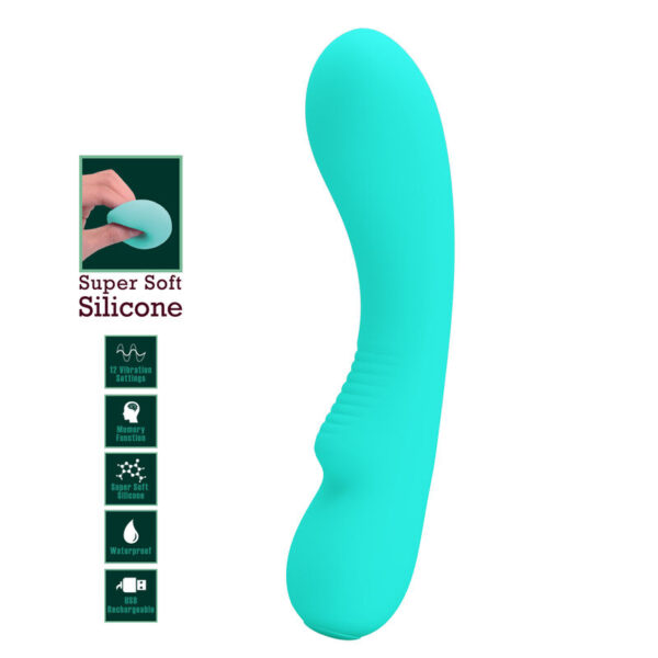 Pretty Love Prescott — G-Spot Vibrator, Waterproof, Aqua Green — G-Spot Vibrators — view 7