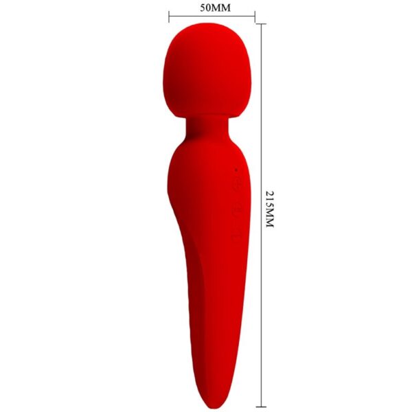 Pretty Love Meredith — Wand Massager, Waterproof, Red — Handheld Massagers — view 6