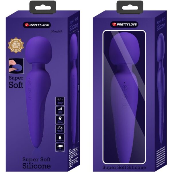 Pretty Love Meredith — Wand Massager, Waterproof, Purple — Handheld Massagers — view 7