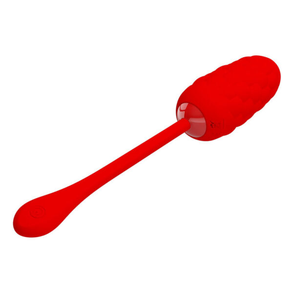 Pretty Love — Vibrating Egg, Silicone, Red — Clitoral Stimulators — view 2