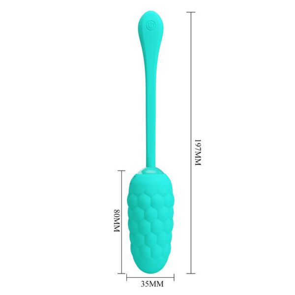 Pretty Love — Vibrating Egg, Silicone, Aqua Green — Clitoral Stimulators — view 9