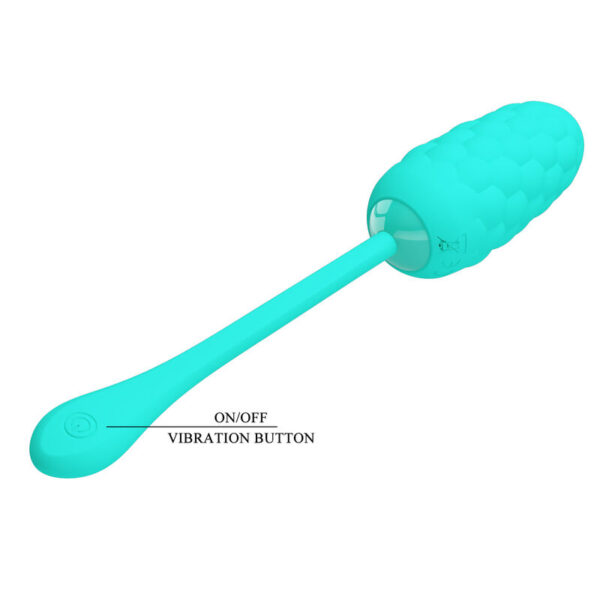 Pretty Love — Vibrating Egg, Silicone, Aqua Green — Clitoral Stimulators — view 10