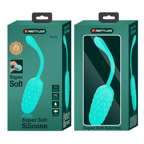 Pretty Love — Vibrating Egg, Silicone, Aqua Green — Clitoral Stimulators — view 3