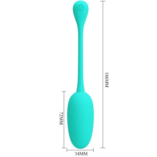 Pretty Love Knucker — Vibrating Egg, Silicone, Aqua Green — Clitoral Stimulators — view 8