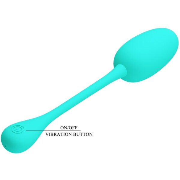 Pretty Love Knucker — Vibrating Egg, Silicone, Aqua Green — Clitoral Stimulators — view 7