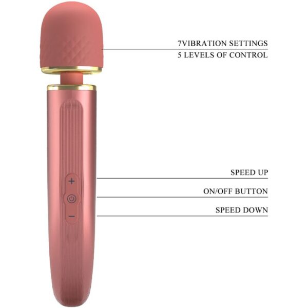 Pretty Love — Wand Massager, Rechargeable, Pink — Clitoral Stimulators — view 8