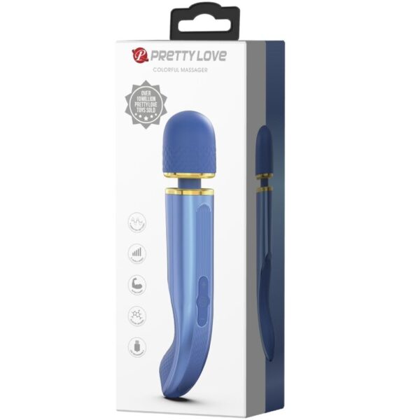 Pretty Love — Wand Massager, Rechargeable, Blue — Clitoral Stimulators — view 10