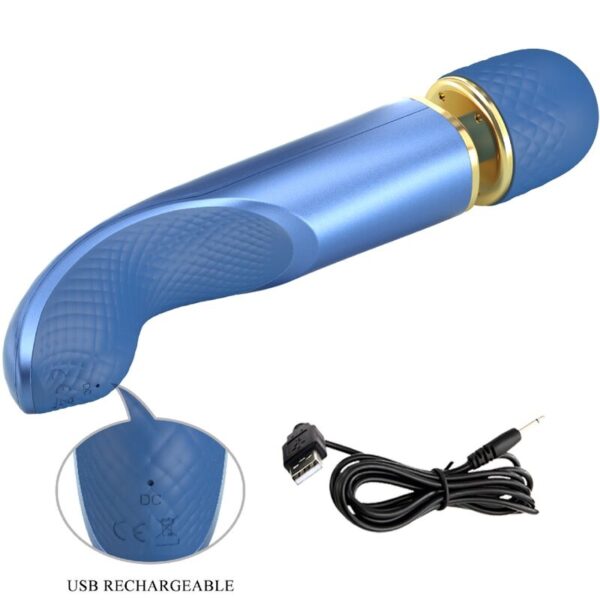 Pretty Love — Wand Massager, Rechargeable, Blue — Clitoral Stimulators — view 9