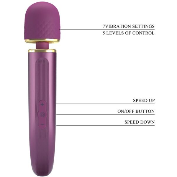 Pretty Love — Wand Massager, Rechargeable, Purple — Clitoral Stimulators — view 9