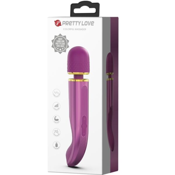 Pretty Love — Wand Massager, Rechargeable, Purple — Clitoral Stimulators — view 3