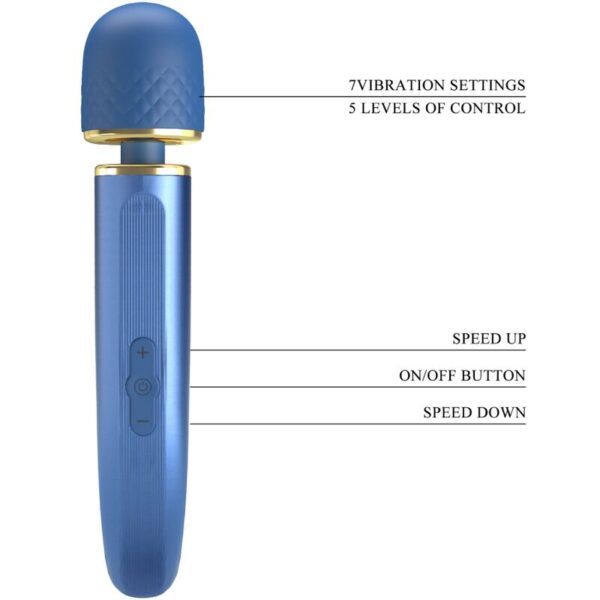 Pretty Love — Wand Massager, Rechargeable, Blue — Clitoral Stimulators — view 2