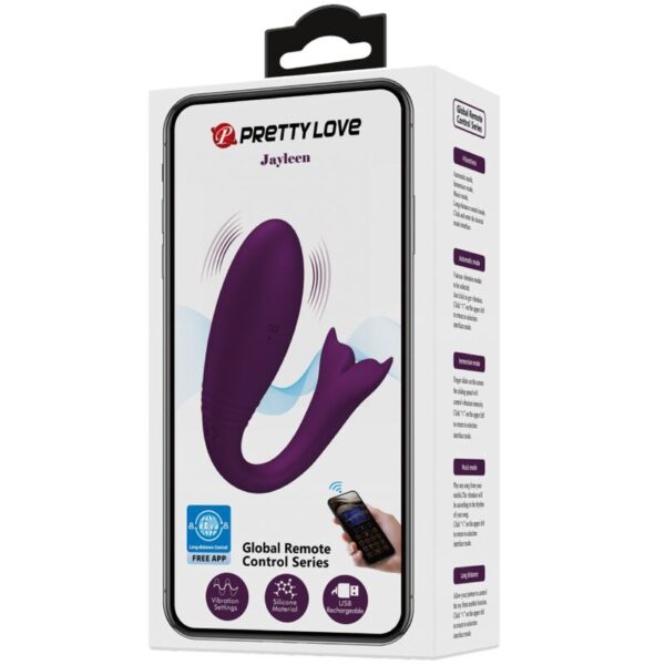 Pretty Love Jayleen — Couples Vibrator, App-Controlled, Purple — App-Controlled Sex Toys — view 13