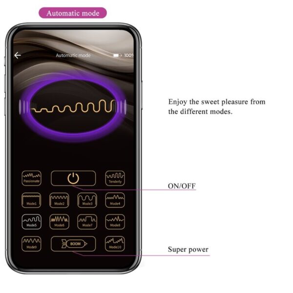 Pretty Love Jayleen — Couples Vibrator, App-Controlled, Purple — App-Controlled Sex Toys — view 3