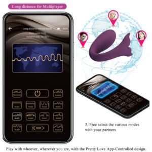 Pretty Love Jayleen — Couples Vibrator, App-Controlled, Purple — App-Controlled Sex Toys — view 2