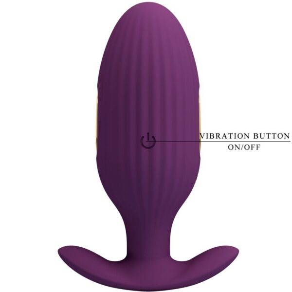 Pretty Love Jefferson — Vibrating Butt Plug, Purple — Anal — view 17