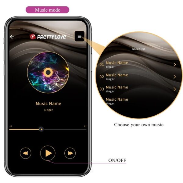 Pretty Love Jefferson — Vibrating Butt Plug, Purple — Anal — view 2