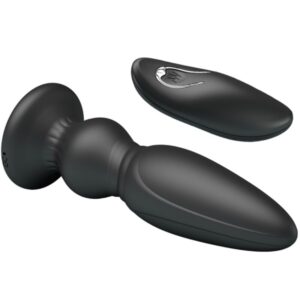 Mr Play Powerful — Vibrating Butt Plug, Remote Control, Black — Anal — view 4
