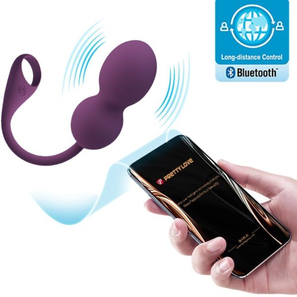 Pretty Love Elvira — Kegel Balls, App-Controlled, Purple — App-Controlled Sex Toys