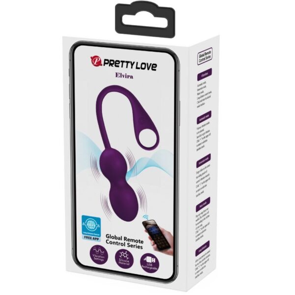 Pretty Love Elvira — Kegel Balls, App-Controlled, Purple — App-Controlled Sex Toys — view 9