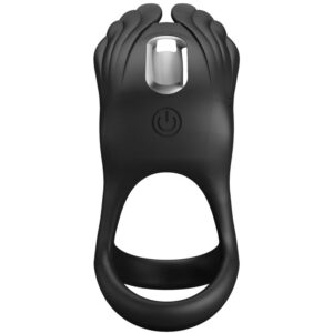 Pretty Love Silas — Vibrating Cock Ring, Rechargeable, Black — Cock Rings — view 4