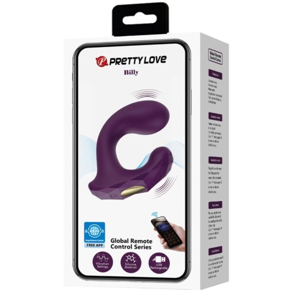 Pretty Love Billy — Couples Vibrator, App-Controlled, Purple — App-Controlled Sex Toys — view 17