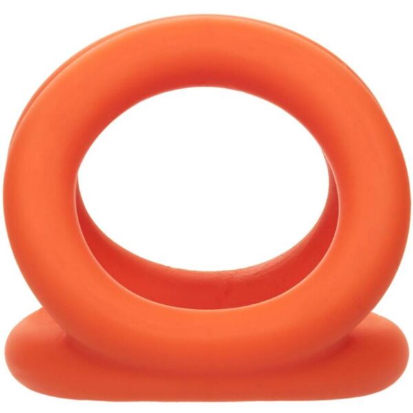 CalExotics Alpha Tri — Cock Ring, Silicone, Orange — Classic Cock Rings — view 8