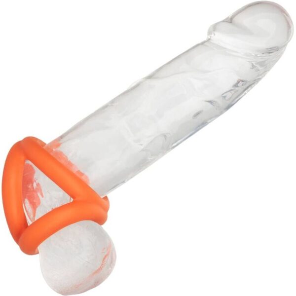 CalExotics Alpha Tri — Cock Ring, Silicone, Orange — Classic Cock Rings