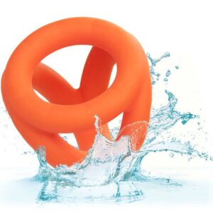 CalExotics Alpha Tri — Cock Ring, Silicone, Orange — Classic Cock Rings — view 4