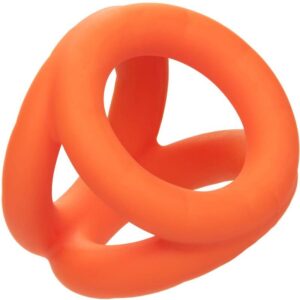 CalExotics Alpha Tri — Cock Ring, Silicone, Orange — Classic Cock Rings — view 2