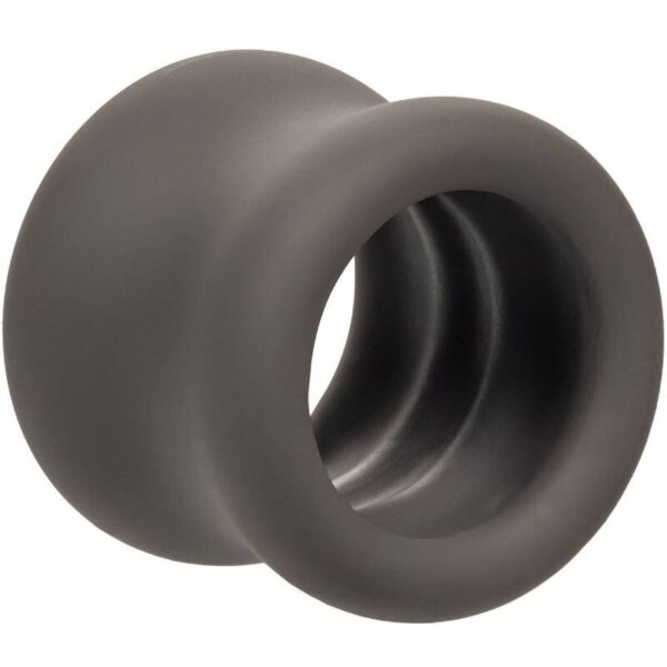 CalExotics Alpha — Ball Stretcher, Silicone, Black — Classic Cock Rings — view 5