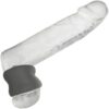 CalExotics Alpha — Ball Stretcher, Silicone, Black — Classic Cock Rings