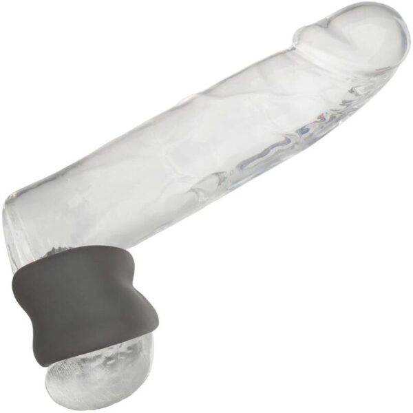 CalExotics Alpha — Ball Stretcher, Silicone, Black — Classic Cock Rings