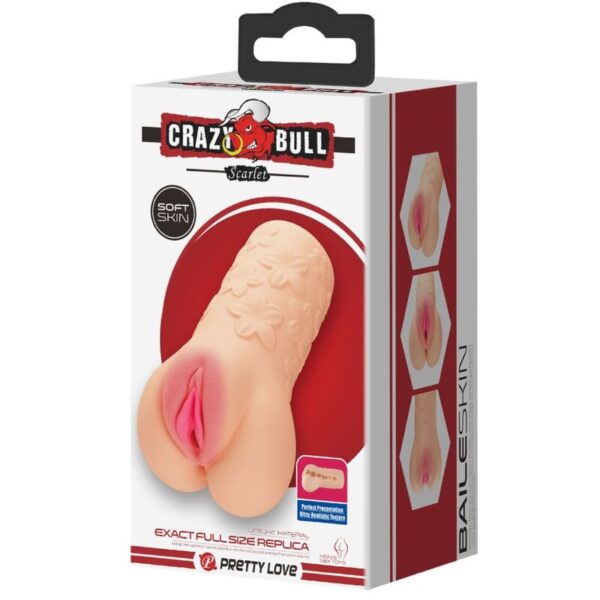Crazy Bull Scarlet — Male Masturbator, Waterproof — Manual Strokers — view 5