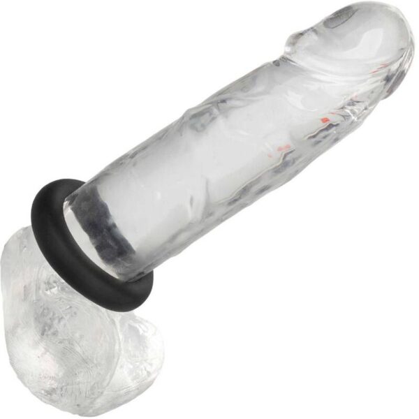 CalExotics Alpha Prolong — Cock Ring, Silicone, Medium, Black — Classic Cock Rings