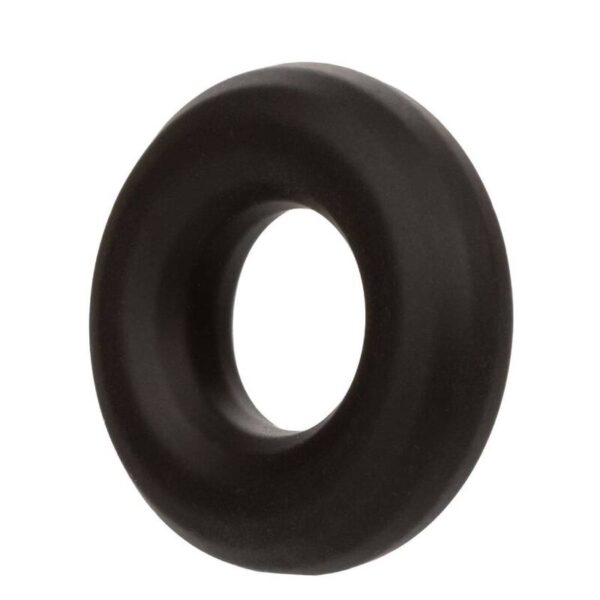 CalExotics Alpha Prolong — Cock Ring, Silicone, Medium, Black — Classic Cock Rings — view 4