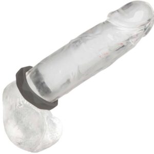 CalExotics Alpha Prolong Prismatic — Cock Ring, Silicone, Grey — Classic Cock Rings