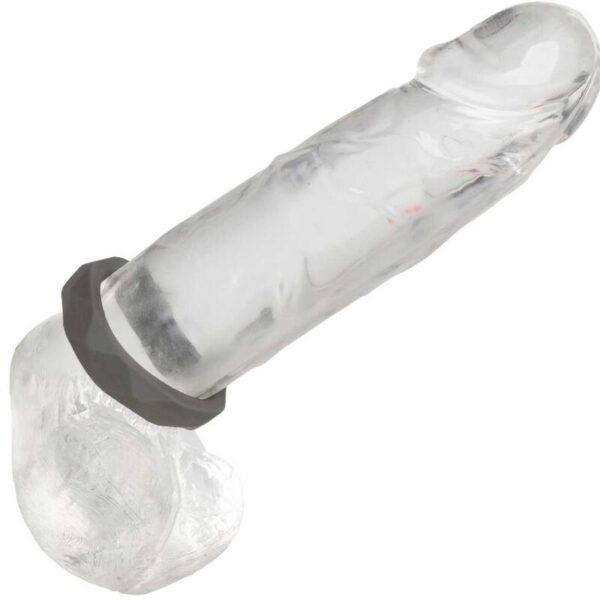CalExotics Alpha Prolong Prismatic — Cock Ring, Silicone, Grey — Classic Cock Rings