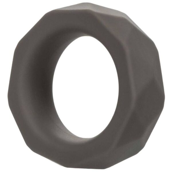 CalExotics Alpha Prolong Prismatic — Cock Ring, Silicone, Grey — Classic Cock Rings — view 7
