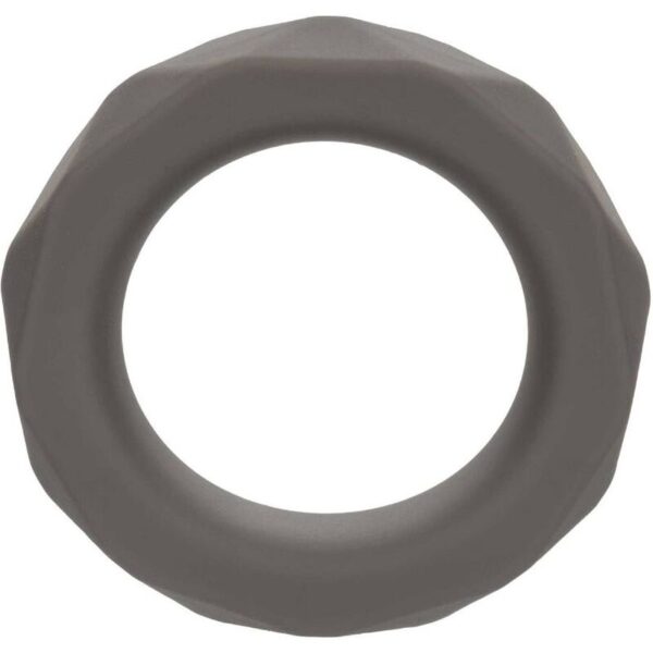 CalExotics Alpha Prolong Prismatic — Cock Ring, Silicone, Grey — Classic Cock Rings — view 6