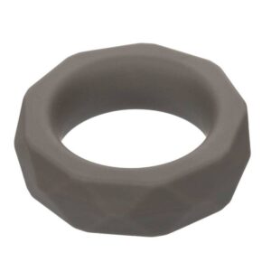 CalExotics Alpha Prolong Prismatic — Cock Ring, Silicone, Grey — Classic Cock Rings — view 4