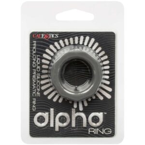 CalExotics Alpha Prolong Prismatic — Cock Ring, Silicone, Grey — Classic Cock Rings — view 2